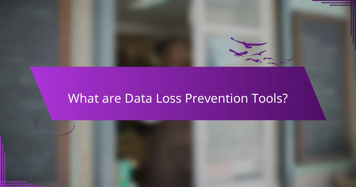 What are Data Loss Prevention Tools?