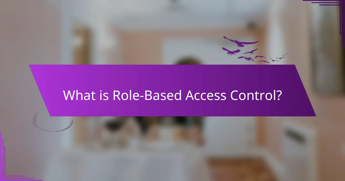 What is Role-Based Access Control?